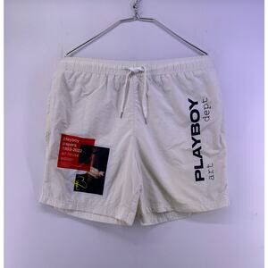 Playboy Outfit White Shorts And Black Tshirt Size Large
